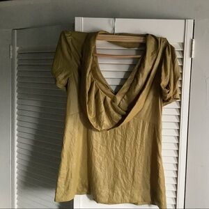 BCBG top, medium, chartreuse